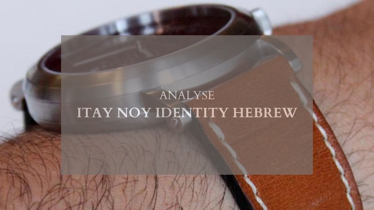 Itay Noy Identity Hebrew