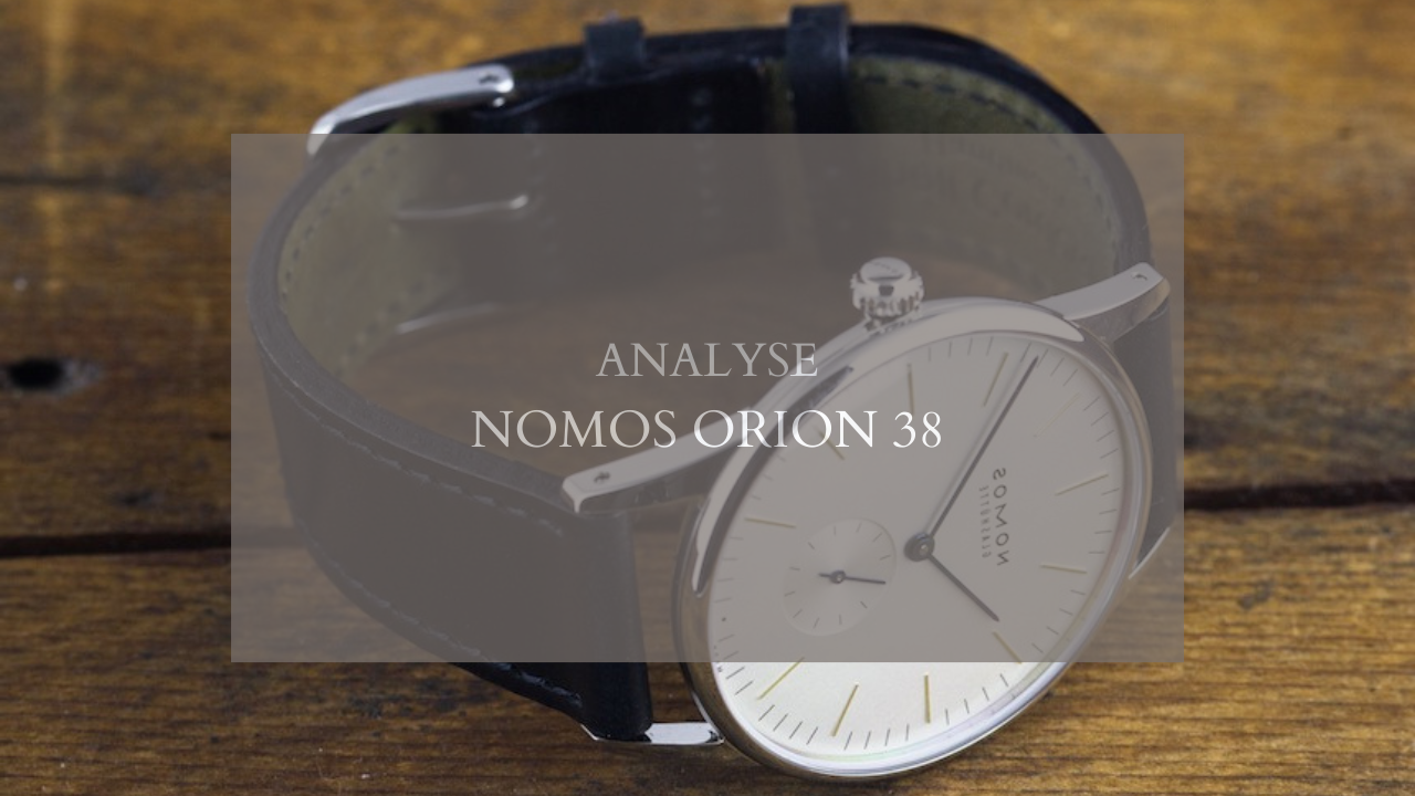 Nomos Orion 38 - Mouvement et port agréables