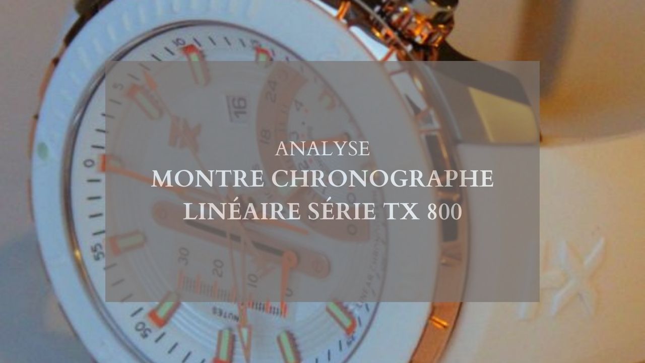 Montre chronographe linéaire série TX 800