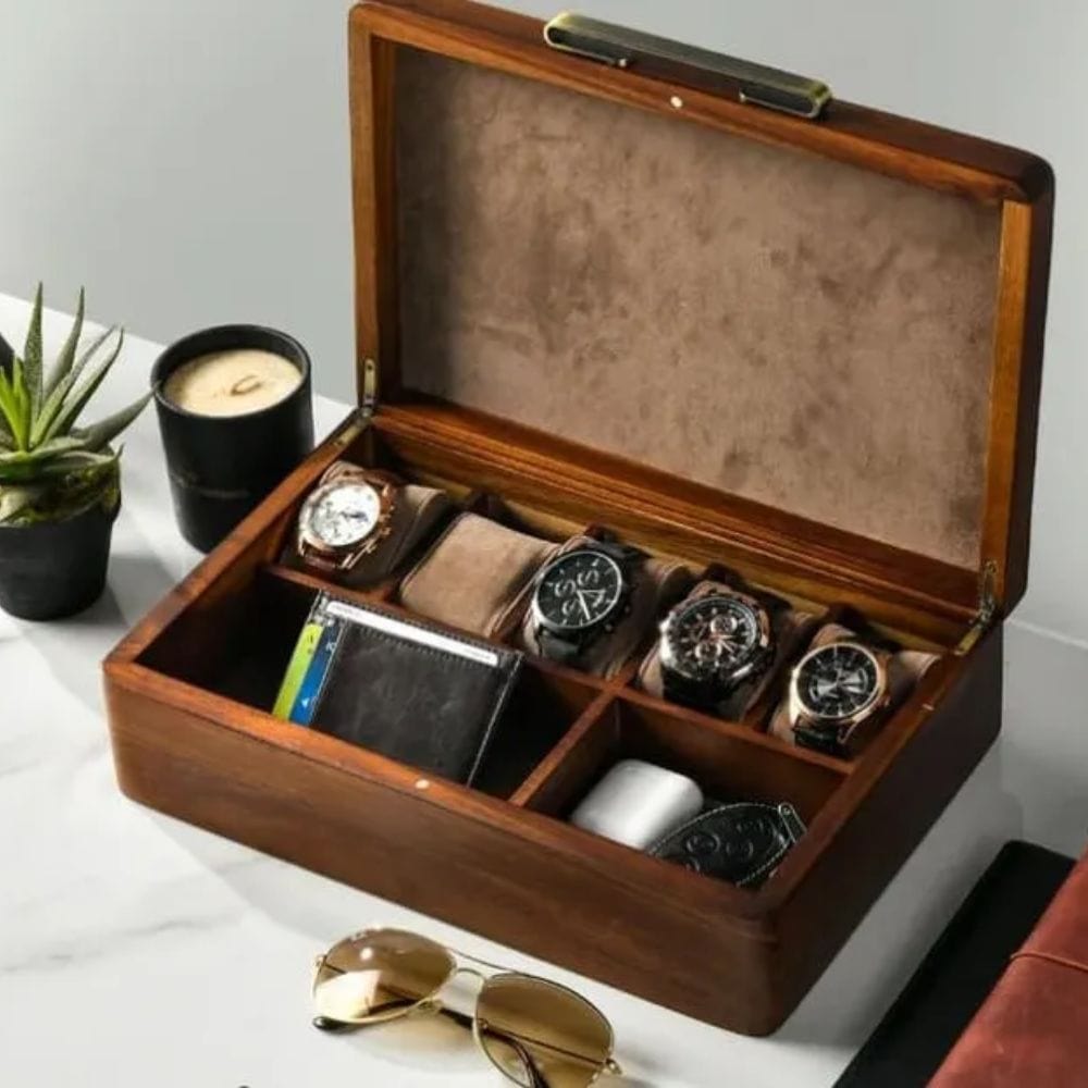 Boîte a montres en bois utilisation