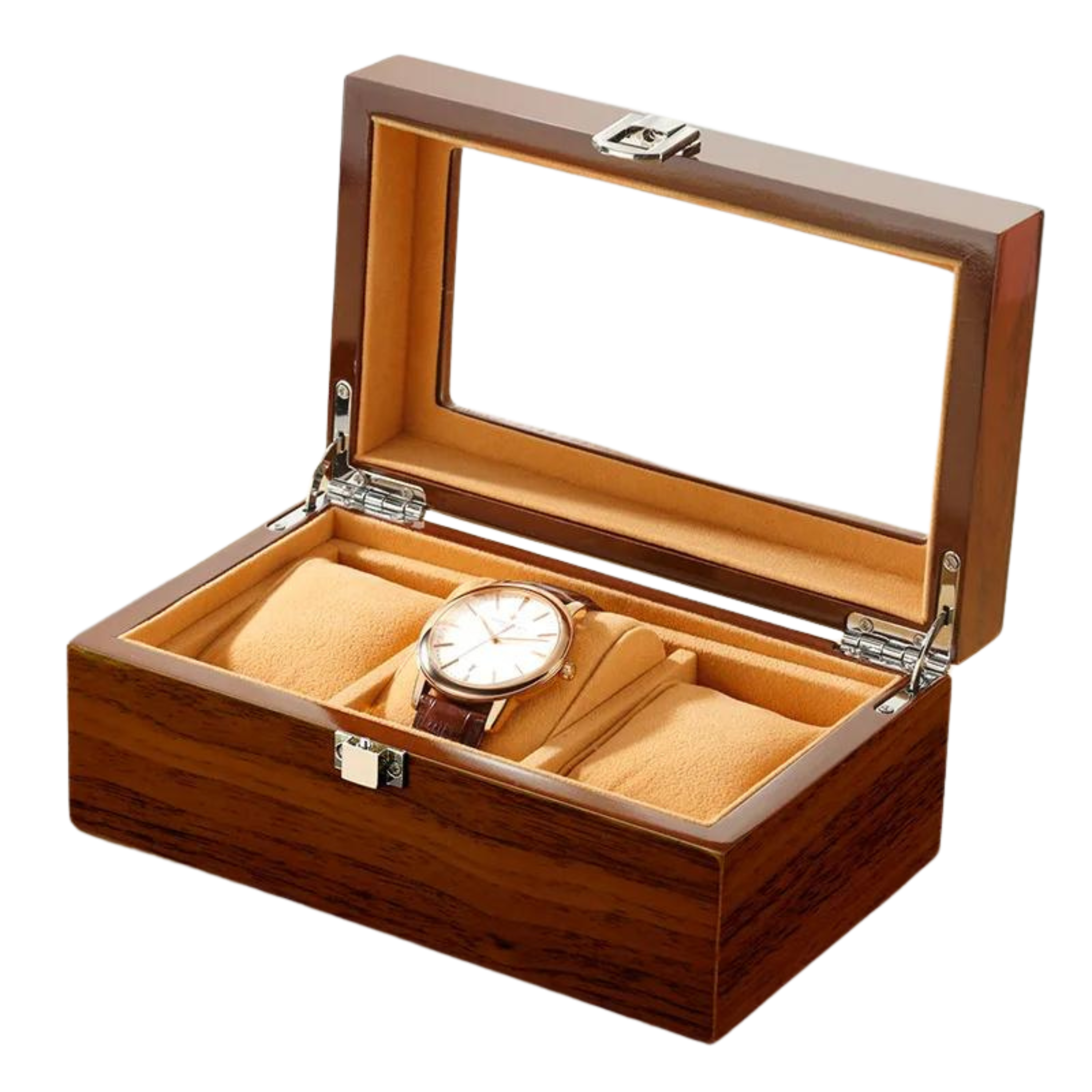 Boîte à montres en bois 3 emplacements