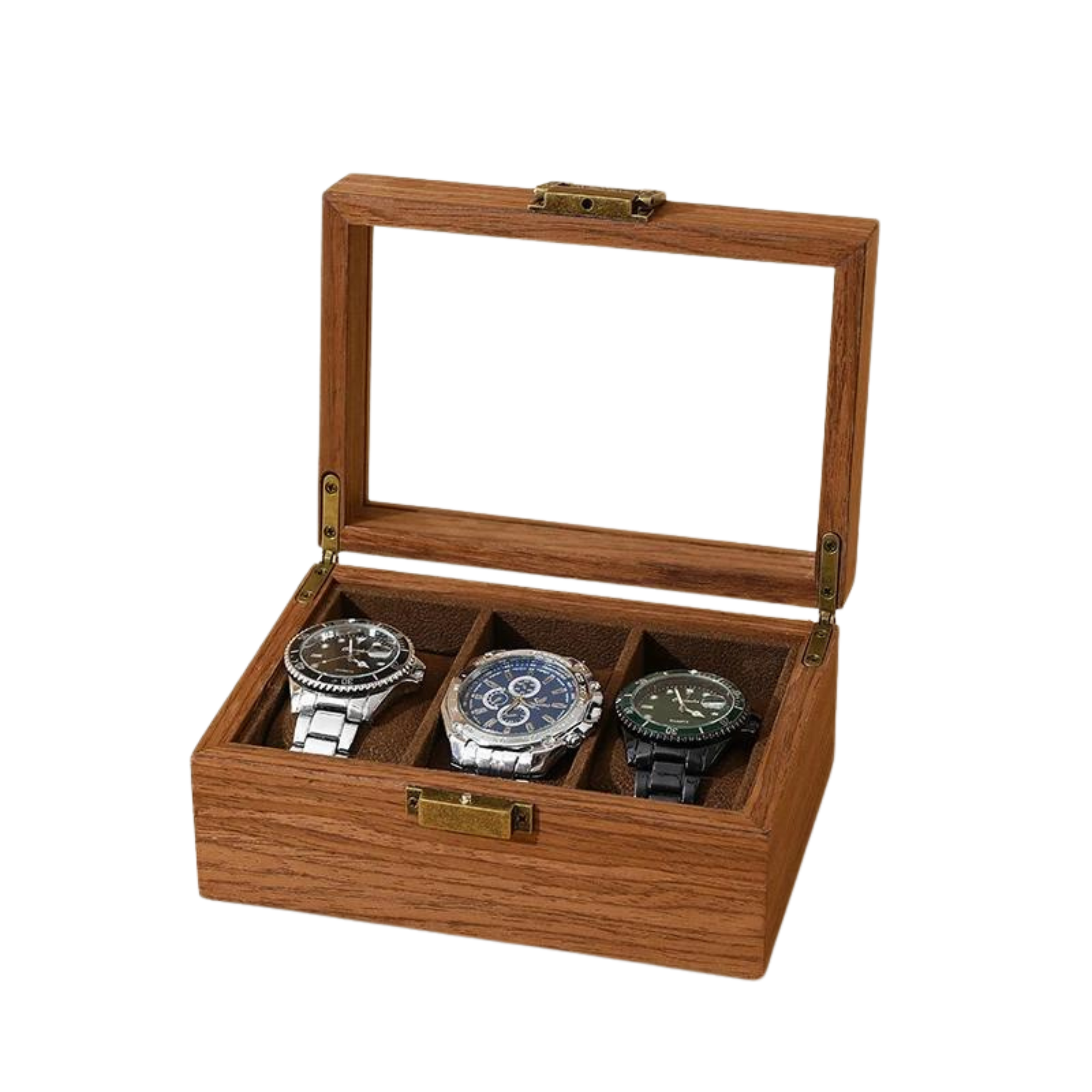 Boîte à montres en bois 3 emplacements