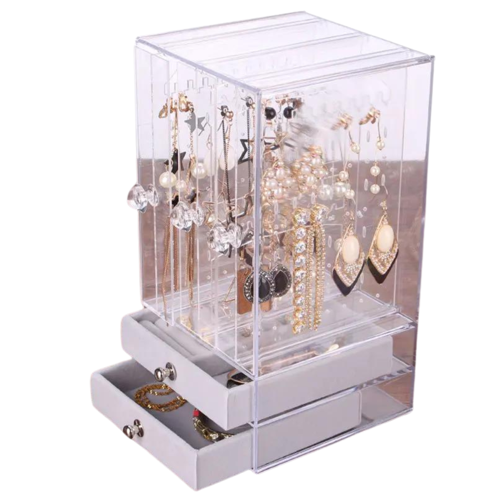 Boîte à bijoux en acrylique transparent - Zeus