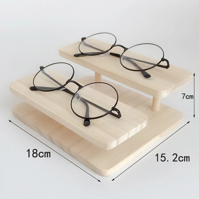 Dimensions du Présentoir à lunettes en bambou 2 emplacements