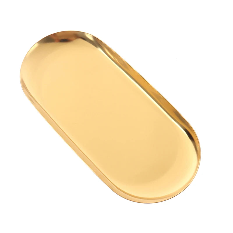 Coupelle à bijoux ovale dorée
