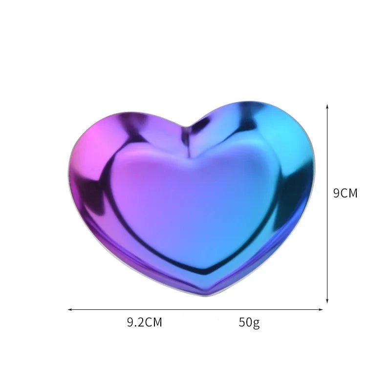 Dimensions de la Coupelle à bijoux en coeur coloré