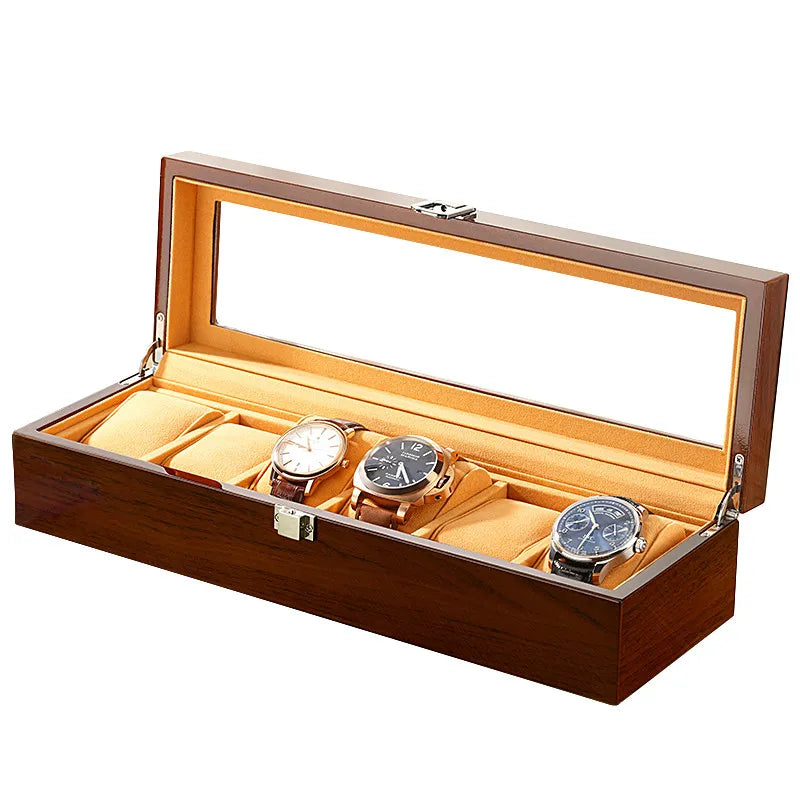 Boîtes à montres en bois 6 emplacements