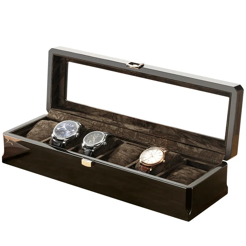 Boîte à montres en bois 6 emplacements