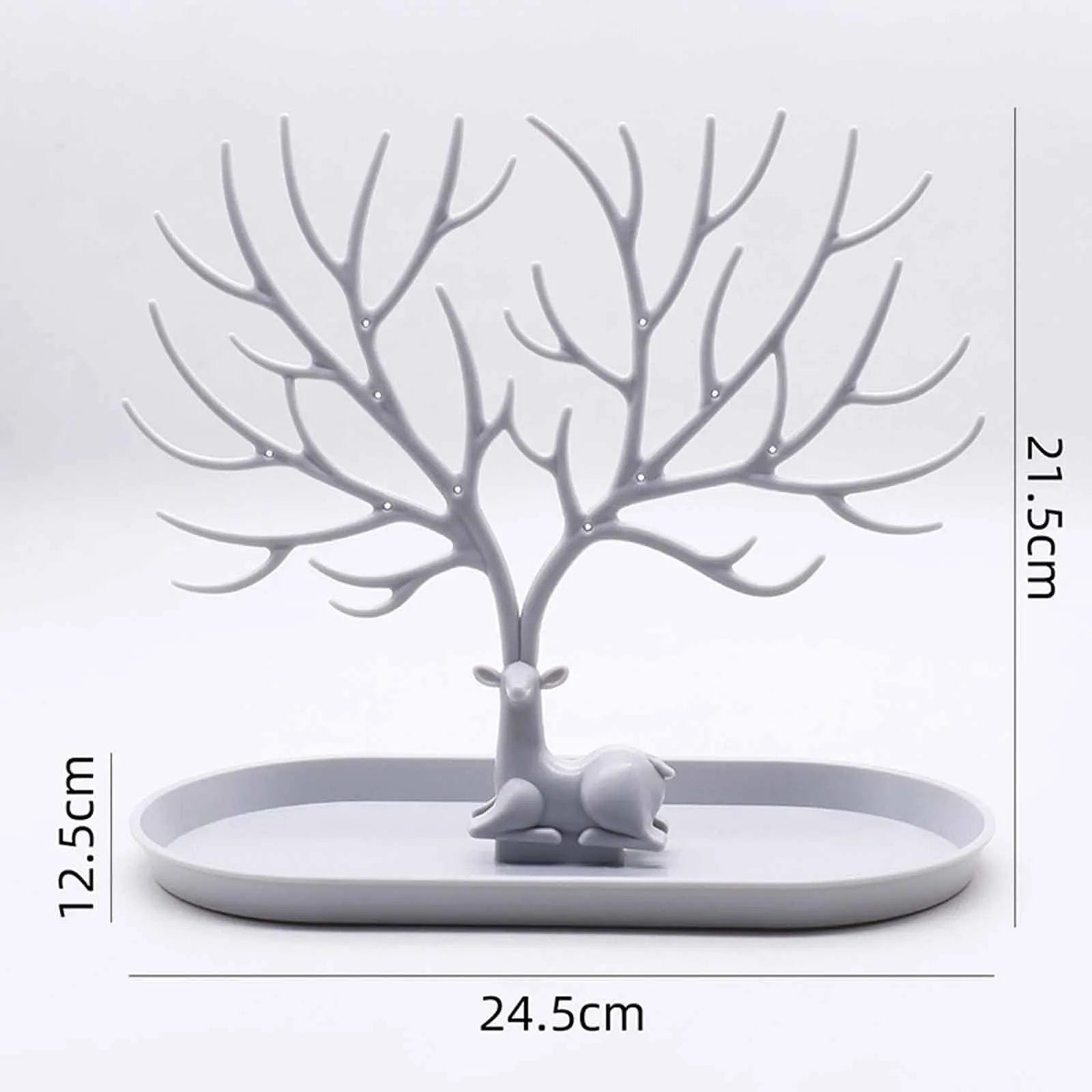 Dimensions Arbre à bijoux avec plateau