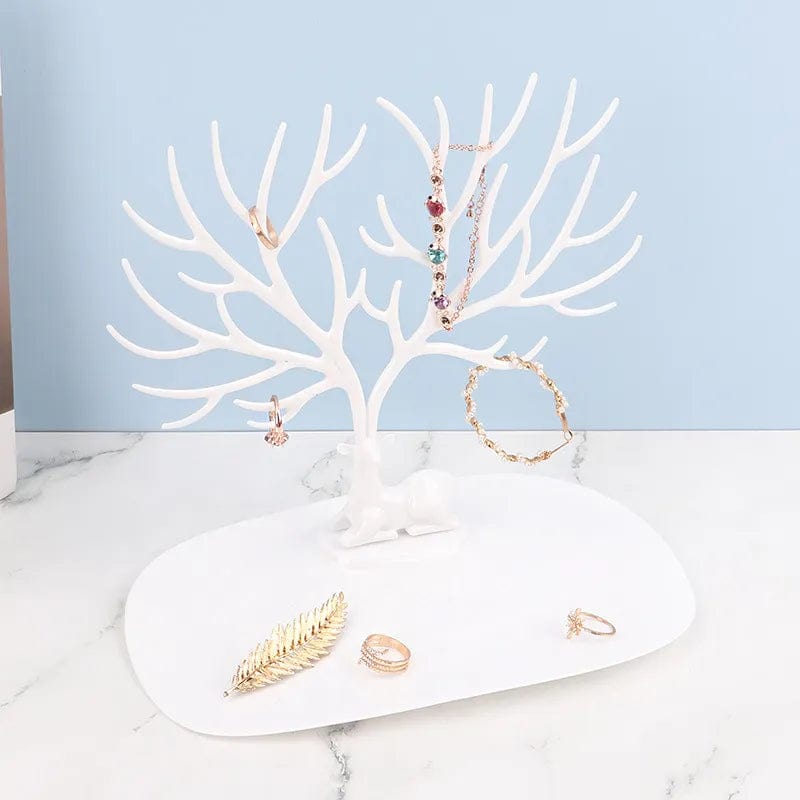 Arbre à bijoux avec plateau avec décor