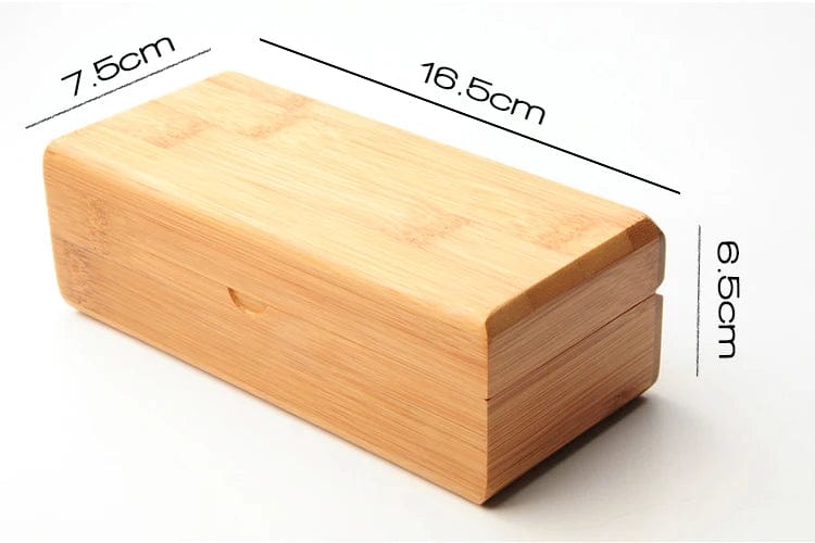 Dimensions de la Boîte à lunette en bois 1 emplacement