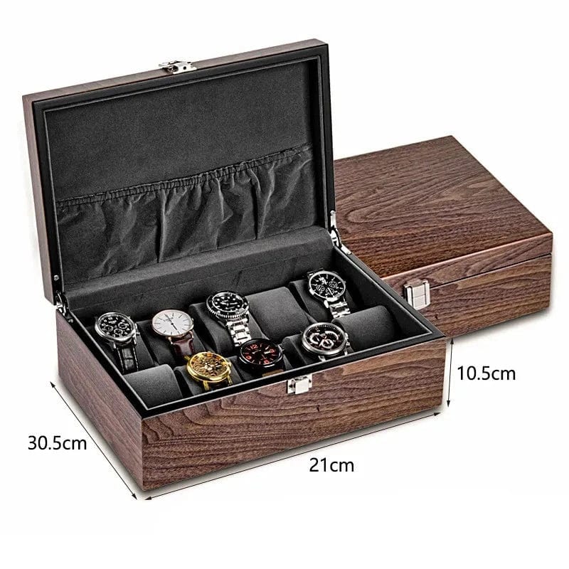 Dimensions Boîte à montres en bois 10 emplacements