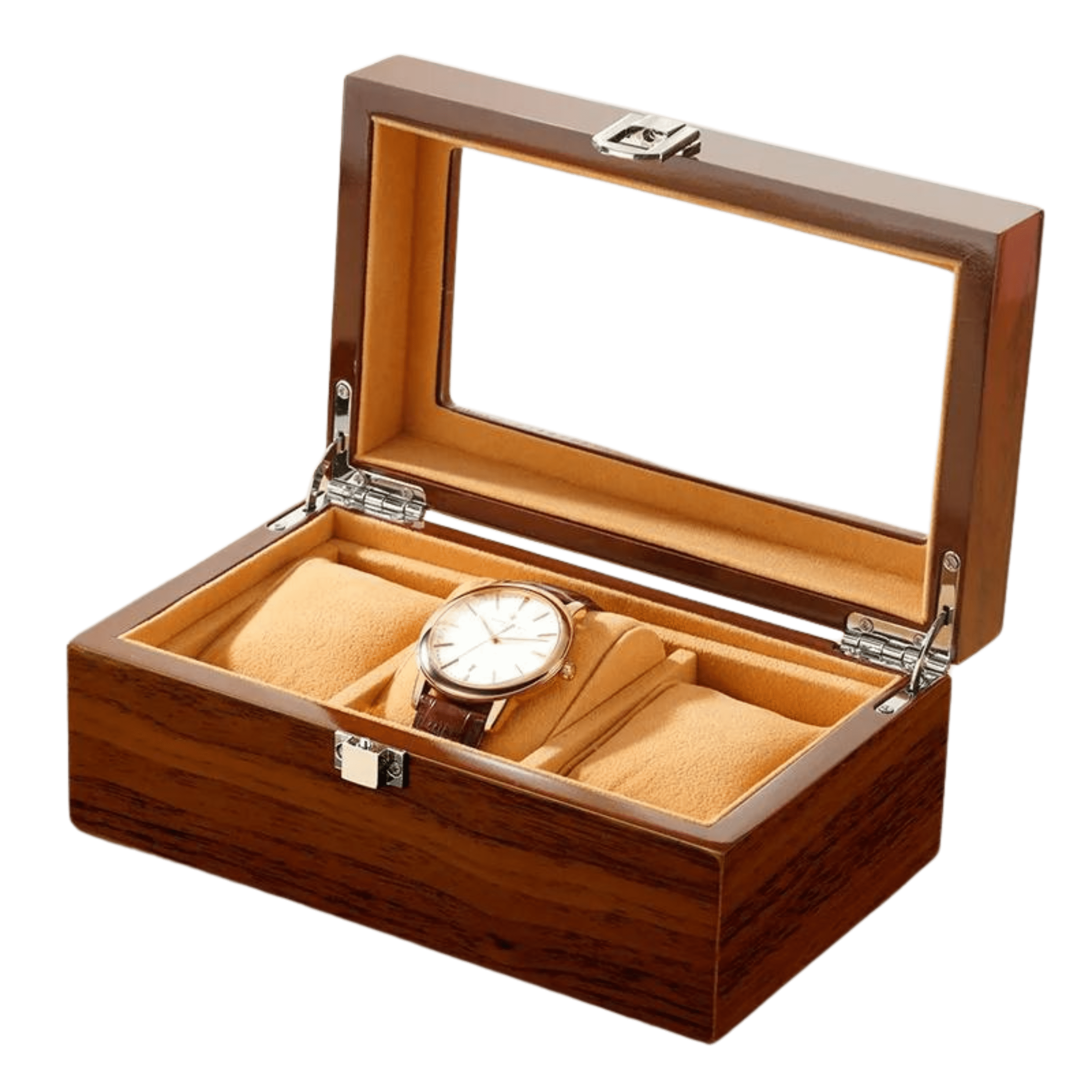 Boîte à montres en bois 3 emplacements