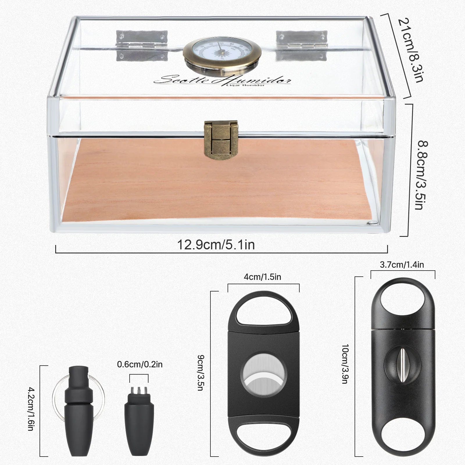 Dimensions boîte et ses accessoires