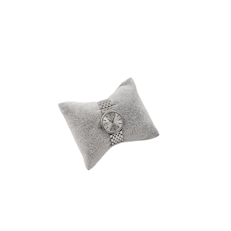 Montre sur Coussin à montre en velours gris