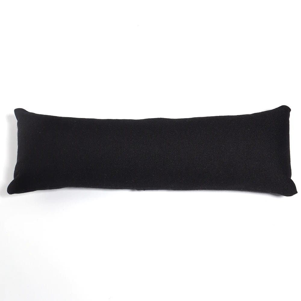 Coussin à montre large en lin noir