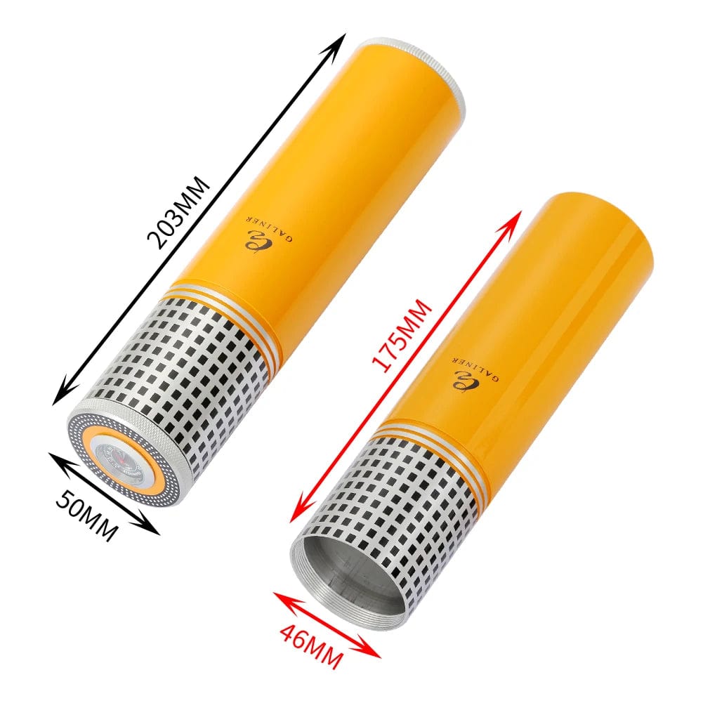 Dimensions Etui à cigares en métal