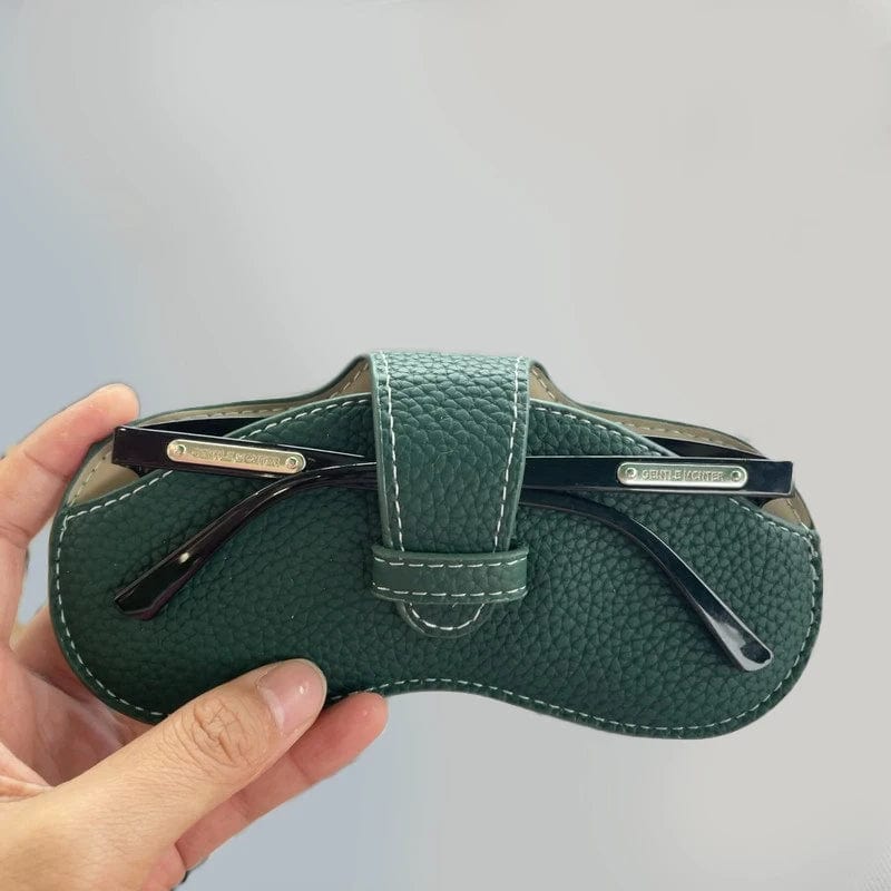 Etui à lunettes en cuir souple