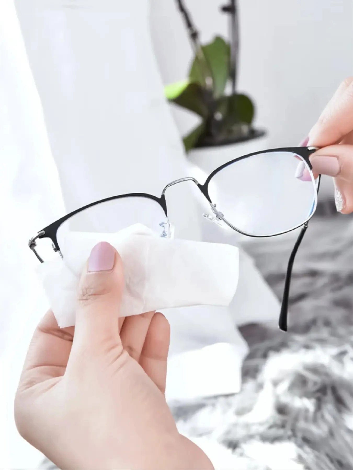 Utilisation Lingettes nettoyantes pour lunettes