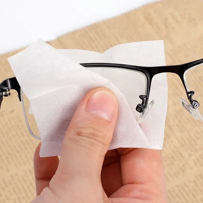 Utilisation Lingettes nettoyantes pour lunettes