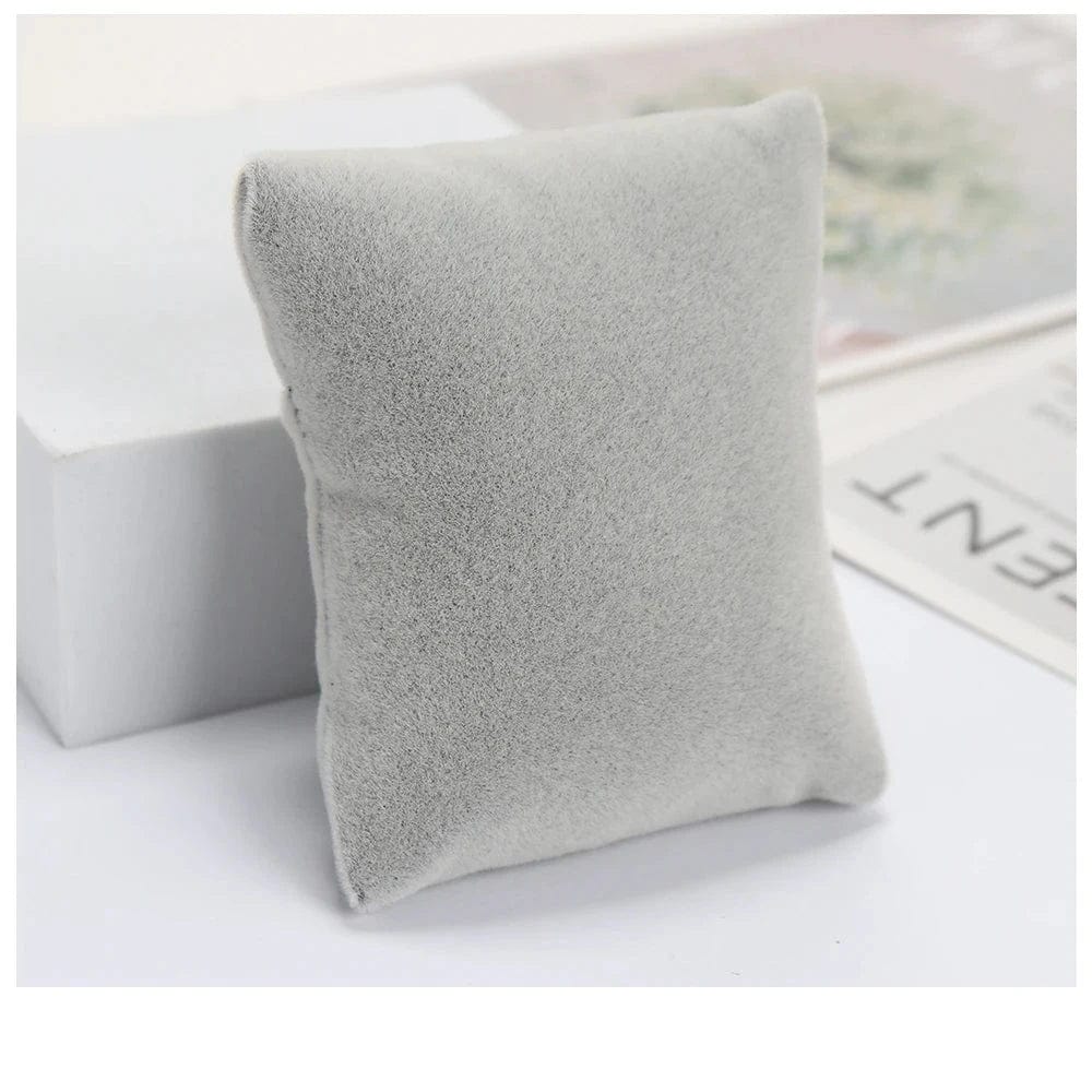 Coussin du Lot de 3 coussins à montre en velours gris