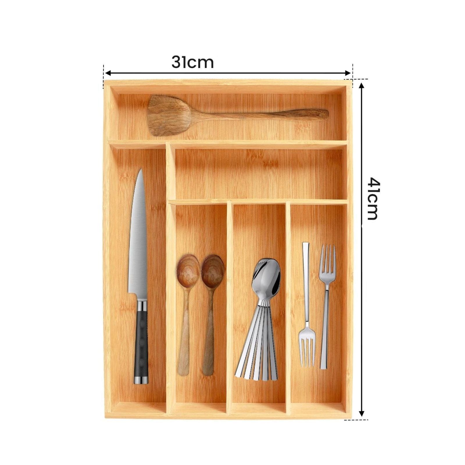 Organisateur de tiroir de cuisine dimensions