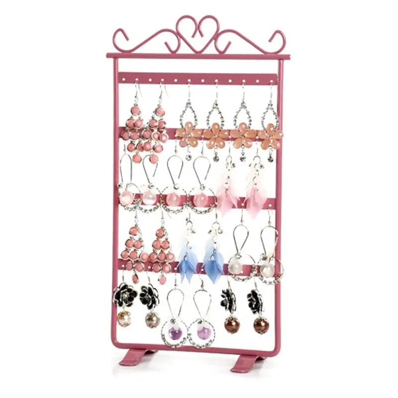 Porte boucles d'oreilles rose