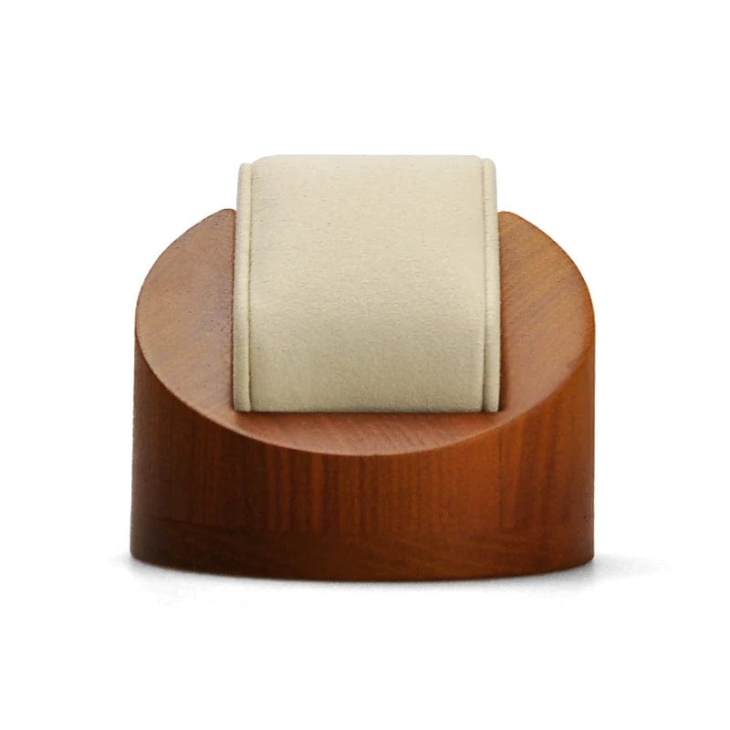 Porte montre blanc en bois et microfibre