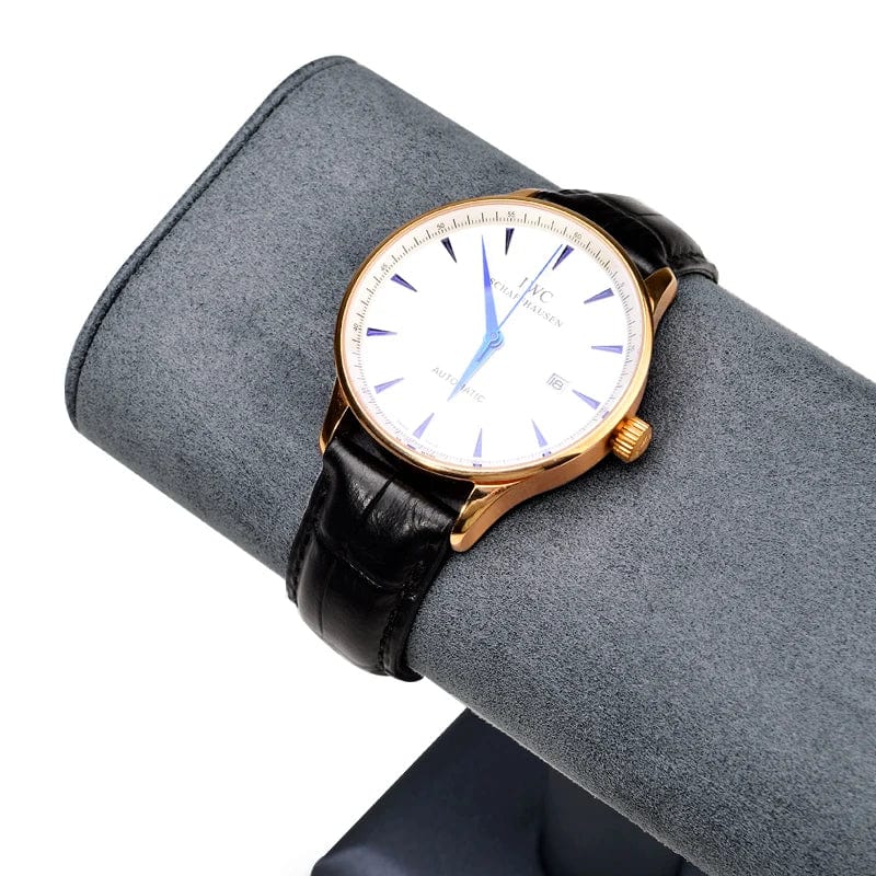 Montre sur le Porte montre gris foncé cuir et microfibre