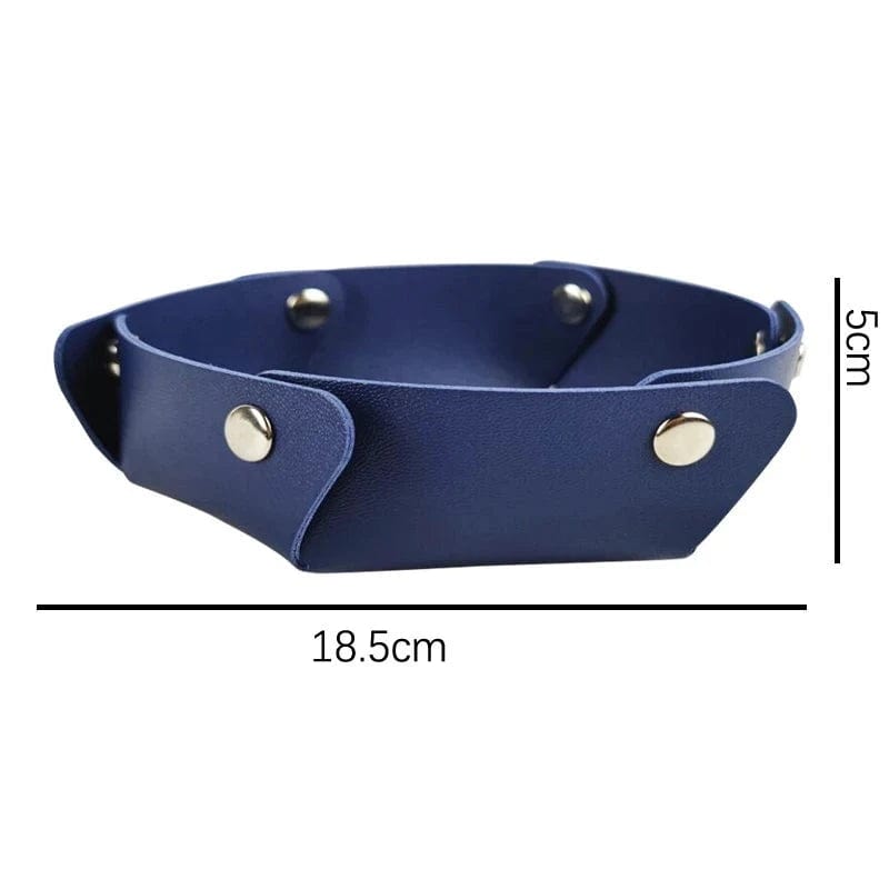 Dimensions du Vide poche en cuir pliant 18,5 cm